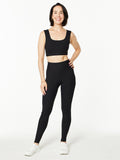 RIBBED GIA BRA BLACK
