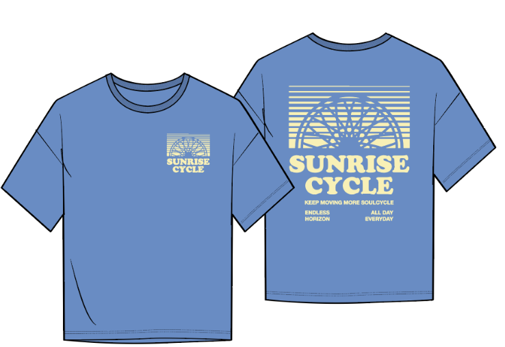 RUBY SUNRISE CYCLE TEE