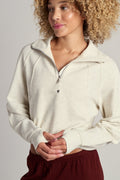 Scuba Cropped 1/2 Zip Funnel Neck